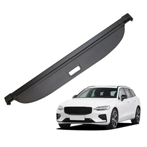 Cubierta de carga maletero retráctil Volvo V60 para ocultar maletas y compras 5
