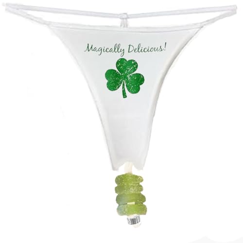 NE Beauty Dangling Candy Thong For Women Gummy Candies Medium White
