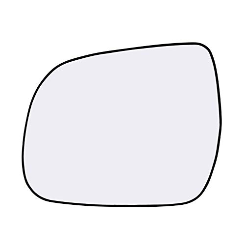 Driver Left Side Mirror Glass Assembly With Plastic Back Plate (Non-Heated) Compatible With Toyota 2010-2013 Highlander, 2012-2015 Tacoma #TOP1