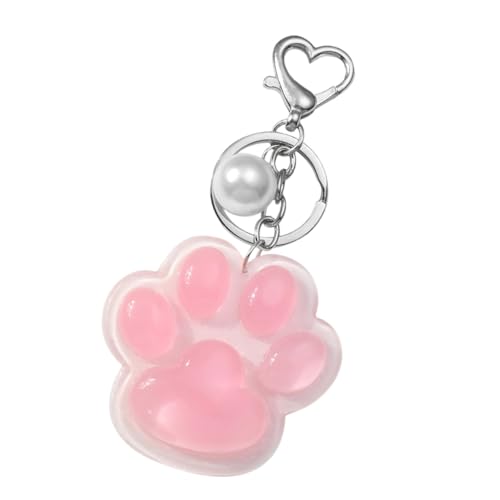 Lovely Heart Keychain with Bowknot Bag Decoration Easy to Attach Accessory