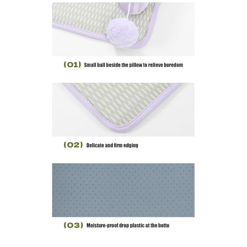 Cama Refrescante Para Gatos - Colchão Termorregulador para Gatos com Travesseiro para Dormir - Dissi