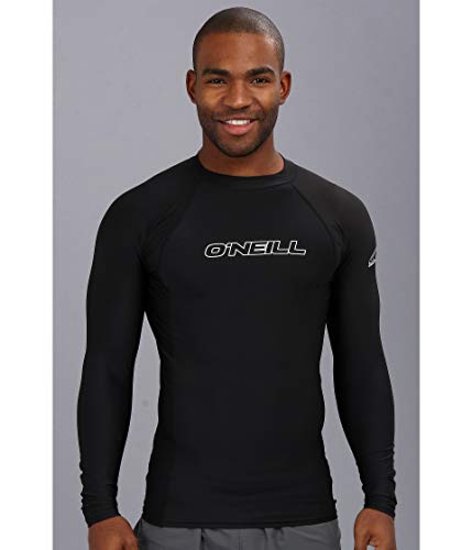 Image of O'Neill Men's Basic Skins Long Sleeve Rashguard, UPF 50+ Sun and Rash Protection for Surfing and All Outdoor Activities