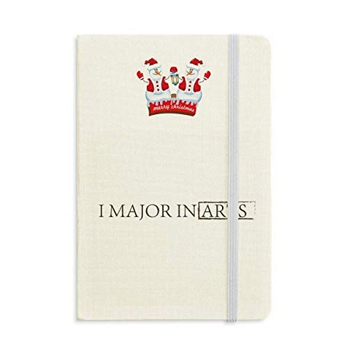 Carnet de notes rigide anticornes Major In Arts Bonhomme de neige pour ne plus perdre vos idées