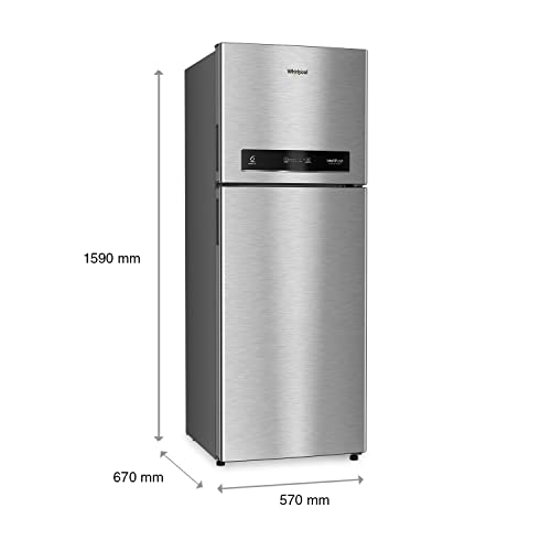 Image of Whirlpool 265 L 3 Star IntelliFresh Inverter Frost-Free Double Door Refrigerator (IF INV CNV 278 3S, German Steel, Convertible)