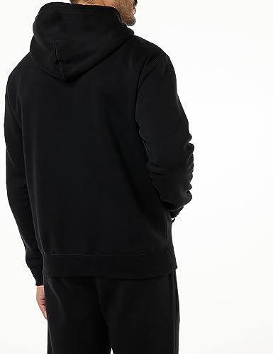 Champion Legacy American Classics - Script Logo Powerblend Fleece Full Zip Felpa Con Cappuccio, Nero, S Uomo FW23 - 2