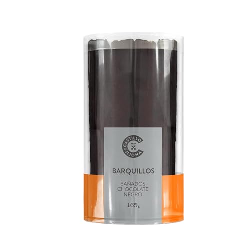 Castillo de Jijona - Barquillos Crujientes Bañados en Chocolate Negro 165g | Dulce Artesanal Español, Snack Gourmet, Ideal para Regalar o Compartir