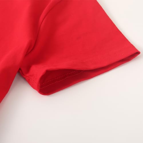 Spring&Gege Boys Heavyweight Soft Cotton Short Sleeve Crewneck T Shirts(5-14 Years)4