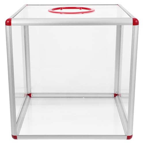 Boîte à tombola en acrylique et aluminium jojofuny pour tirage au sort et fête