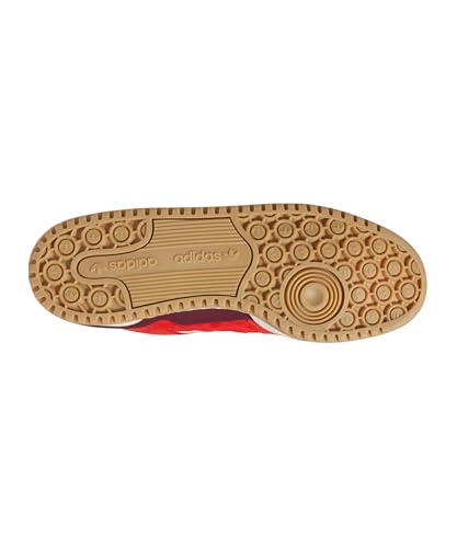 Image of adidas Originals Men Leather Forum Low CL Casual Shoe RED /Owhite /GUM3 (UK-12)