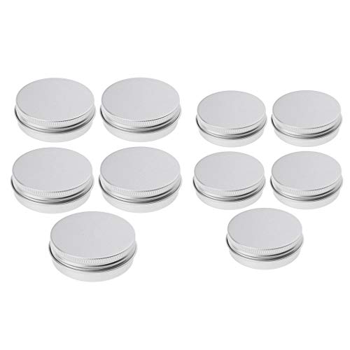 10pcs 5 / 15ml De Alumínio Vazio De Recipiente De Lata De De Cosméticos Com Tampas De Rosca