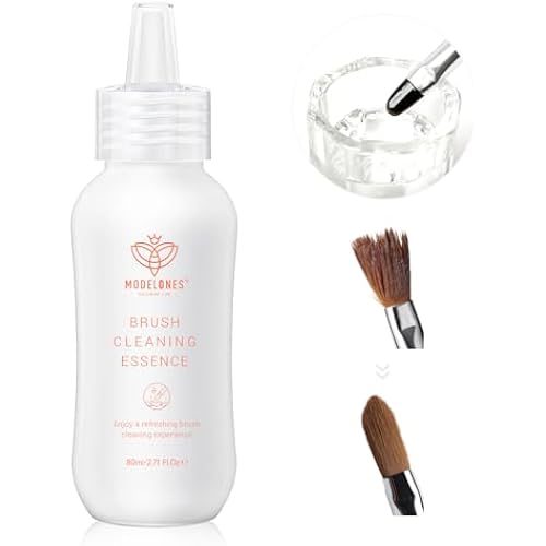 Modelones Nail Art Brush Cleaner & Restorer 2.71 Fl.Oz for Manicure Brush