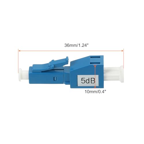 Atenuador de fibra LC de 5 dB para ajustar señales en racks de servidores y centros de datos 2