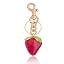 Luxury Gold Keyring-rosered Strawberry