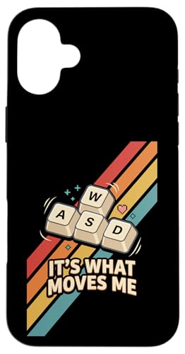 WASD It's What Moves Me Retro Gaming Keyboard Gamer �X�}�z�P�[�X iPhone 16 Plus �p