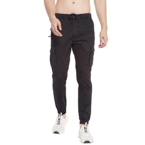 Image of SAPPER Men's Slim Fit Cotton Joggers
