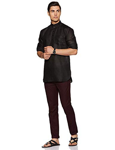 Kurta de algodón para hombre transpirable que evita el calor 4
