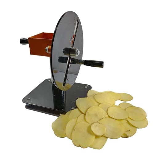 Image of Qcen Iron & Stainless Steel Potato Chips Maker & Veggies & Fruit Slicer /chippers Machine, Multicolour (Pack of 1)