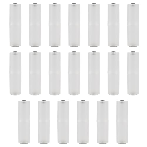 ACEIRMC AAA to AA Battery Adapter AAA to AA Battery Converter Holder Battery Adapter Converter for AAA to AA Battery Clear Color (20pcs)