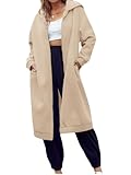 Dyexces Women Zip Up Hoodie Casual Long Hoodies for Women Tunic Sweatshirts Jackets Winter Coat with Pockets