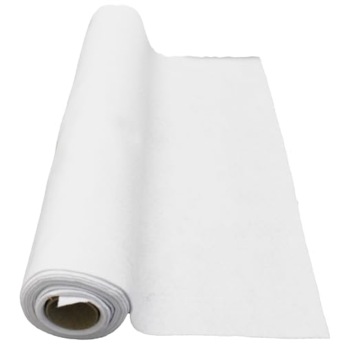 Bright Ideas Felt Roll White. Sheet Size: 45cm x 2.5m 1.4mm Soft Polyester Felt Roll. Ideal for Craftwork Sewing Patchwork and Arts & Crafts. BI8083.