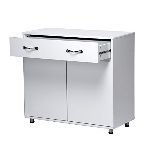 Rasoo Buffet Cabinet Kitchen Cabinet Storage Sideboard Cabinet Cupboard Sideboard Buffet Kitchen Room (White-2 Doors And 1 Drawer) #TOP2