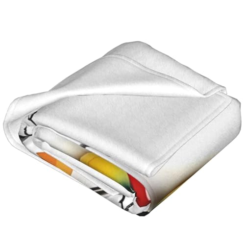 Couverture imprimée pêche pour soirées cocooning au salon - 3