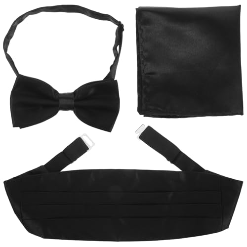 Set de Pajarita y Fajín para Hombre Negro