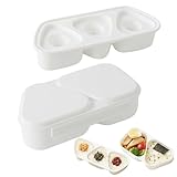 Molde de onigiri 3 en 1, molde de onigiri 3 en uno, molde triangular de sushi una vez que se hace rápidamente, fabricante de onigiris multifuncional para sushi muusbi, fácil de almacenar, transportar