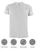 ALPIDEX Men's T-Shirts Pack of 5 Round Neck 100% Cotton Men Shirt Plain Short Sleeve Tshirt Casual S M L XL XXL 3XL 4XL 5XL, Size:5XL, Colour:Water #1