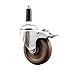 Service Caster Brand 4 Inch 316 Stainless Steel Light Duty Expanding Stem Caster Wheel Glass Filled Nylon Wheel and 3/4? Stem ? 350lbs./Caster ? Swivel Caster with Total Locking Brake and Plain Bore
