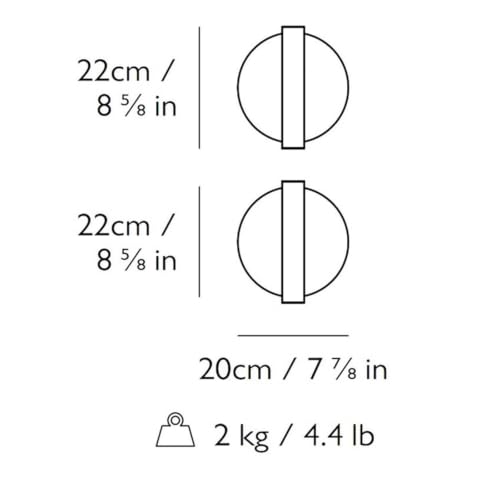 Lámpara de pared de cristal compacta para iluminar espacios reducidos 3