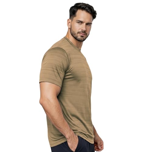 Image of NINQ Half Sleeve Compression T-Shirt - Men's Athletic & Sports Tights for Fitness