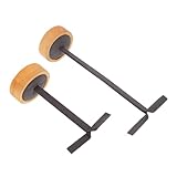 SAFIGLE 2 Stück Form Ohrringständer mit Rundholzfuß Schmuckhalter Organizer für Händler Stabiler Schmuckaufbewahrer für Ohrringe und Halsketten Platzsparend für Ladentheke und Messestand