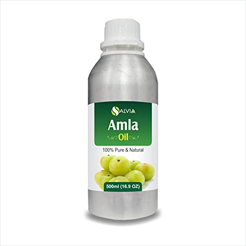 Image of Salvia Amla Oil (Phyllanthus emblica) Herbal Oil for Haircare & Scalp Care - Botanical Oil for DIY Hair Oils, Skincare & Massage Blends - 500 ml / 16.9 fl oz