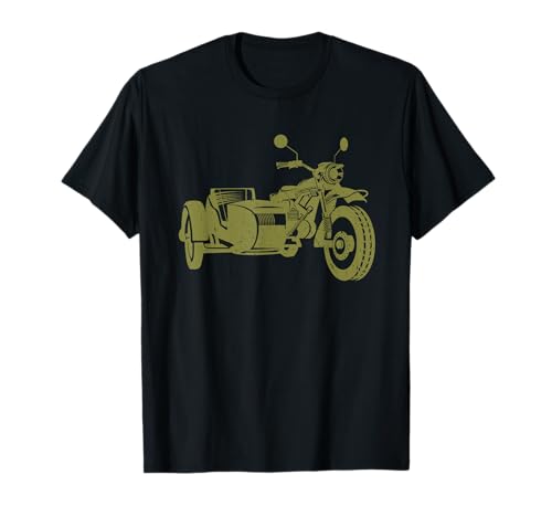 Sidecar Motorcycle | Camiseta vintage de 3 ruedas Camiseta