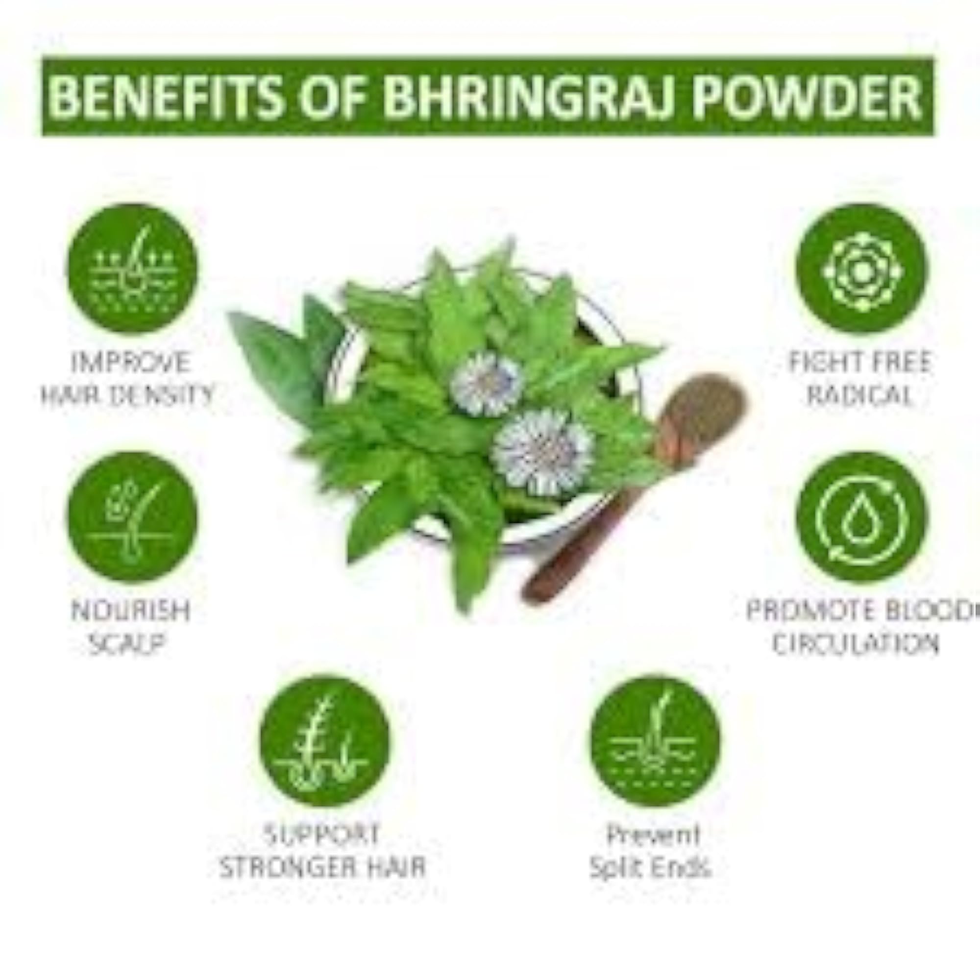 Natural Bhringraj Powder for Hair, 500g