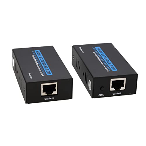 kenable HDMI Extender over RJ45 Cat5e/Cat6 RJ45 Ethernet Cable up to 60m [60 metres]