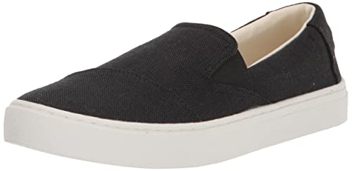 TOMS Women's Devon Sneaker, Black, 6