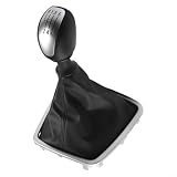 MoSundi Cubierta del pomo de la palanca de cambios del coche para Renault para Laguna 3 2007-2014 transmisión manual con funda de cuero