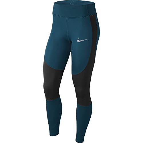 Nike Damen Rpl Epic Lx Tight Hose, Türkis (Midnight Turq/Black/Reflective), (Herstellergröße: Small)