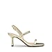 DREAM PAIRS Womens Slingback Heels Square Open Toe Strappy Sandals Ankle Strap High Heeled Dressy Shoes,Size 8.5,GOLD,SDHS2452W