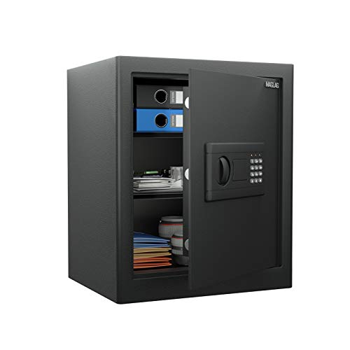 Maglag Safe Box Safe Lock Box With Steel Contruction, Digital Keypad Safes With Wall Or Floor Mounting, Anti-Theft Alarm Small Safe Box For Home Office Money Jewelry Gun Security, 1.53 Cubic Feet #TOP28