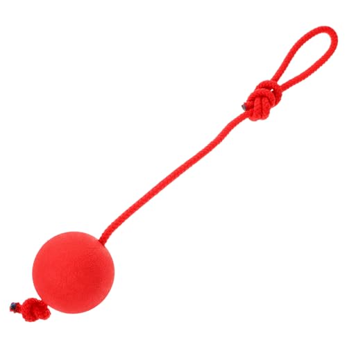 MERRYHAPY Pet Toy Ball Rope Rubber Solid Elastic Ball Molar Training Tool Dog Puppy Play Dog Toys Random Color