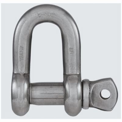 Manille SS D 1,27 cm N100-357 en lot de 3 pour levage