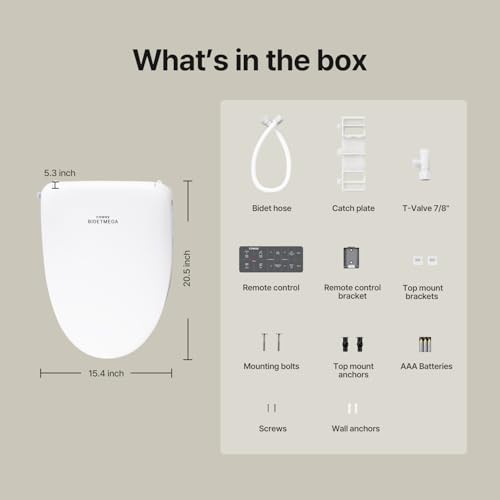 COWAY Bidetmega 200N *Elongated* Electronic Bidet Toilet Seat with Instantaneous Water Heating, Heated Seat and Dryer, Soft Close Lid, Stainless Nozzle, Night Light, Self Cleaning, Remote Control - image 9