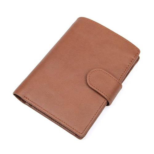 Monedero retro de cuero for hombre para evitar bolsillos deformados por tarjeteros
