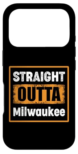 Straight Outta Milwaukee Wisconsin USA ���g�� ���B���e�[�W ���[���A �X�}�z�P�[�X iPhone 17 Pro �p