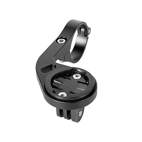 Bike Out-Front Mount Bicycle Handlebar Combo Mount for Garmin Bryton Gopro Flashlight Camera,Compatible with 31.8mm 25.4mm Handlebar (Black) - Thumbnail 3