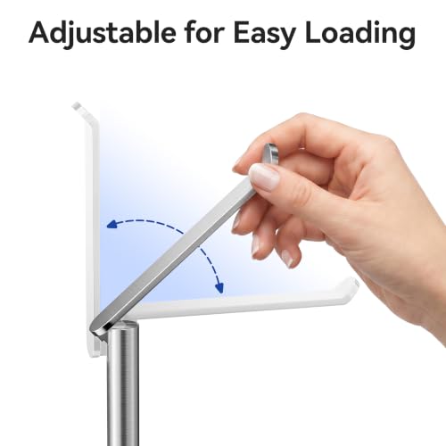 Miniatura 4 de Soporte Para Papel Higiénico De Pie Para Almacenamiento De Papel Higiénico, De Acero Inoxidable, Sin Agujeros, Para Inodoro, Resistente Al Agua, Con Acabado Cepillado