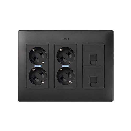 Kit poste de travail 3 modules graphite pour bureau
